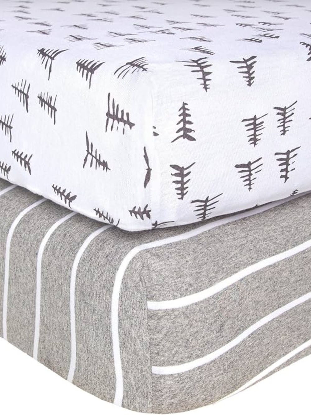 NIB Burt's Bees Baby Essential Organic Cotton Fitted Crib Sheet Set of 2